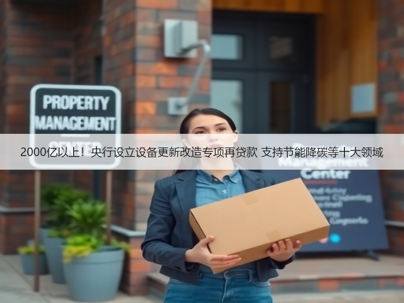 2000亿以上！央行设立设备更新改造专项再贷款 支持节能降碳等十大领域