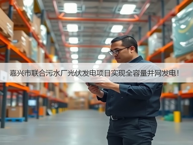 嘉兴市联合污水厂光伏发电项目实现全容量并网发电！(图2)
