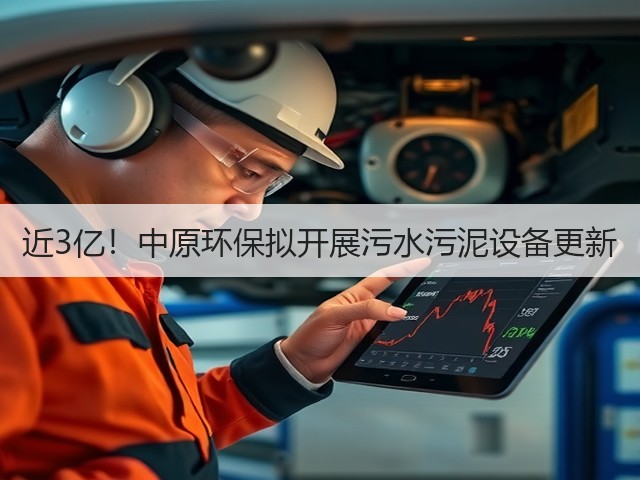 近3亿!中原环保拟开展污水污泥设备更新(图3) 近3亿!中原环保拟开展污水污泥设备更新(图3)