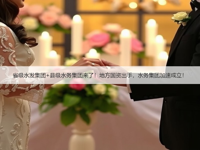 省级水发集团+县级水务集团来了!地方国资出手,水务集团加速成立! 省级水发集团+县级水务集团来了!地方国资出手,水务集团加速成立!