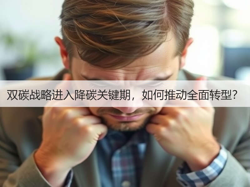 双碳战略进入降碳关键期,如何推动全面转型? 双碳战略进入降碳关键期,如何推动全面转型?
