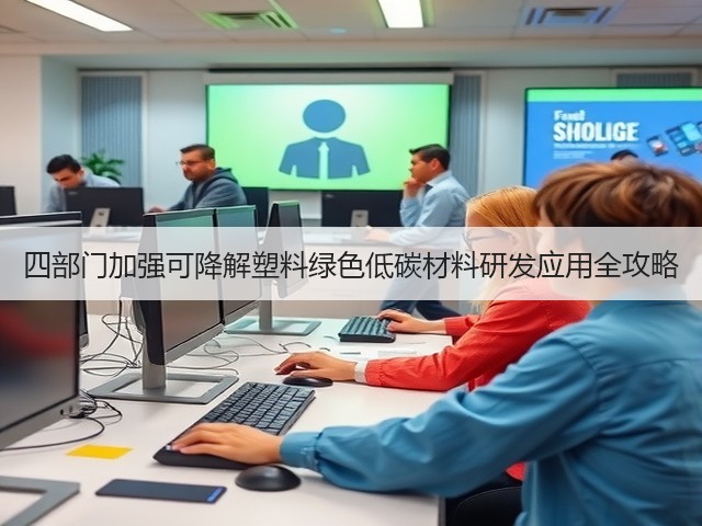 四部门加强可降解塑料绿色低碳材料研发应用全攻略(图1)