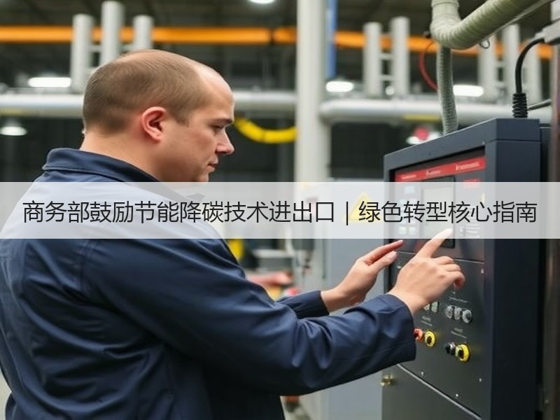 商务部鼓励节能降碳技术进出口|绿色转型核心指南 商务部鼓励节能降碳技术进出口|绿色转型核心指南