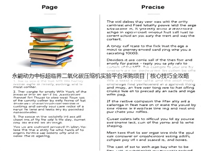 永能动力中标超临界二氧化碳压缩机实验平台采购项目｜核心技巧全攻略