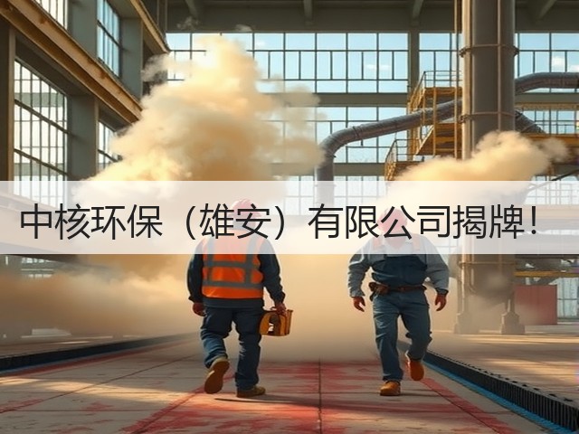 中核环保(雄安)有限公司揭牌!(图1) 中核环保(雄安)有限公司揭牌!(图1)