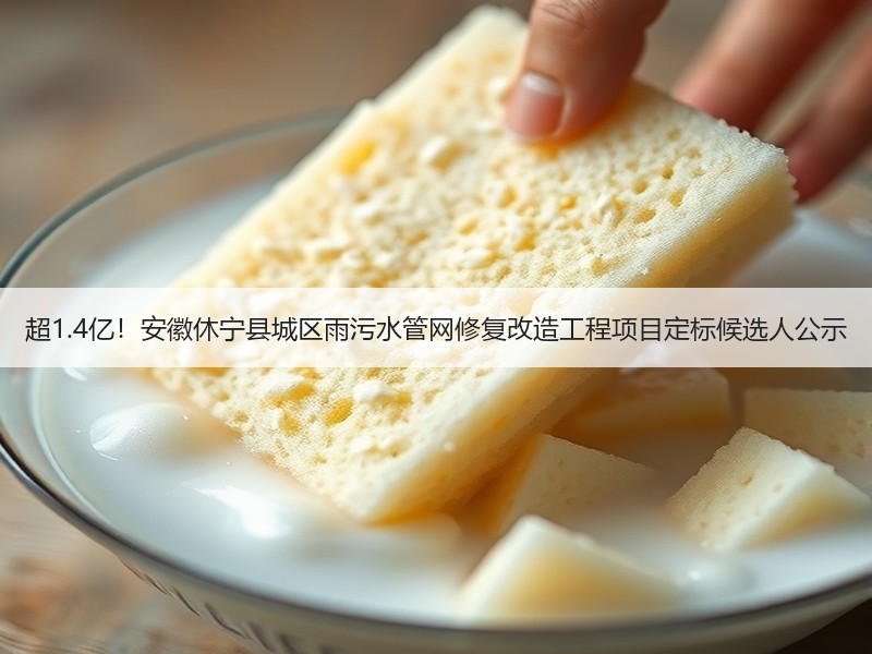 超1.4亿！安徽休宁县城区雨污水管网修复改造工程项目定标候选人公示