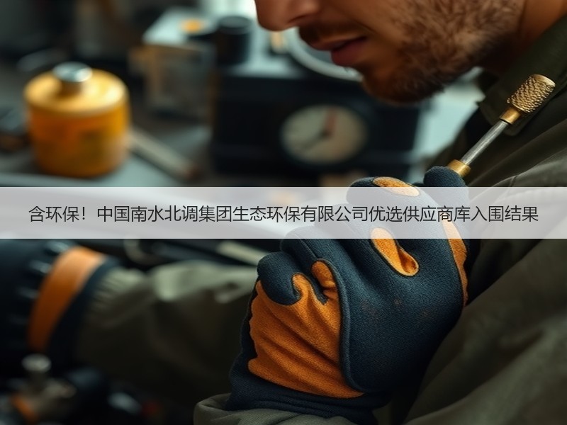 含环保！中国南水北调集团生态环保有限公司优选供应商库入围结果