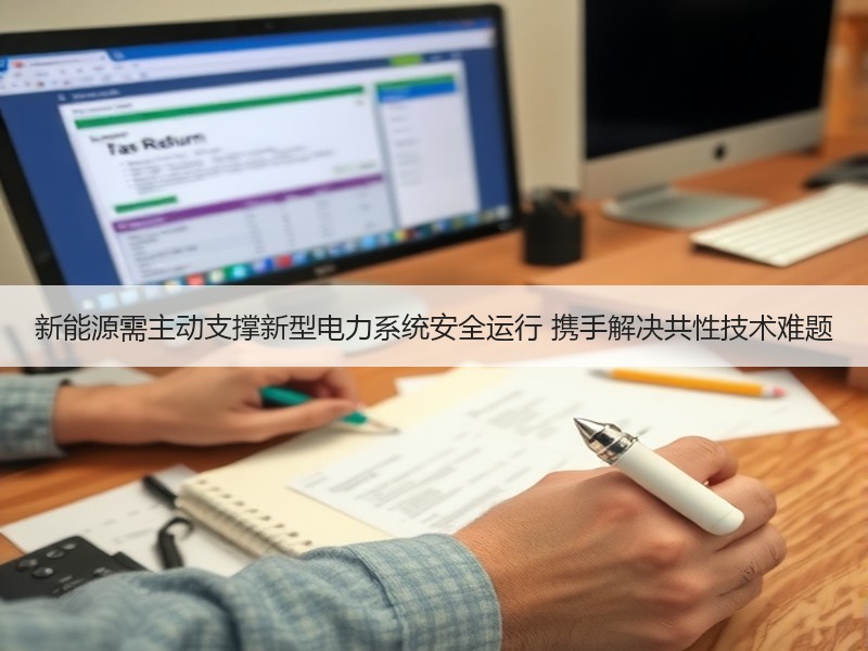 新能源需主动支撑新型电力系统安全运行 携手解决共性技术难题