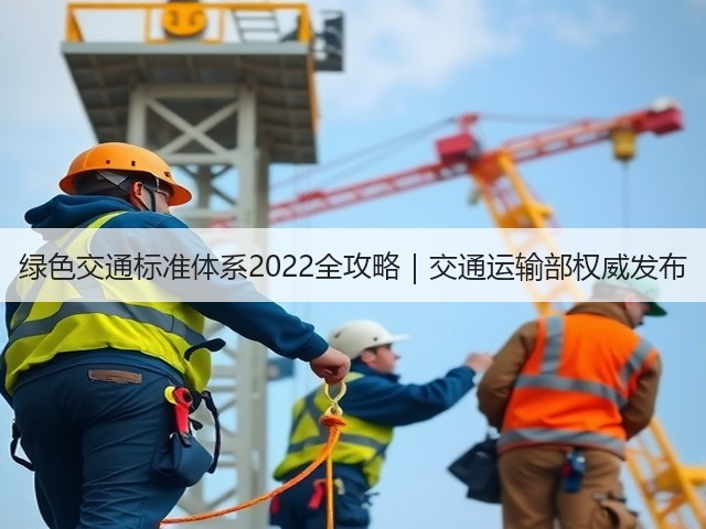 绿色交通标准体系2022全攻略|交通运输部权威发布(图1) 绿色交通标准体系2022全攻略|交通运输部权威发布(图1)