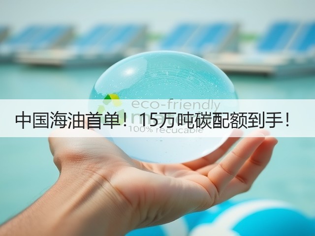 中国海油首单！15万吨碳配额到手！(图2)