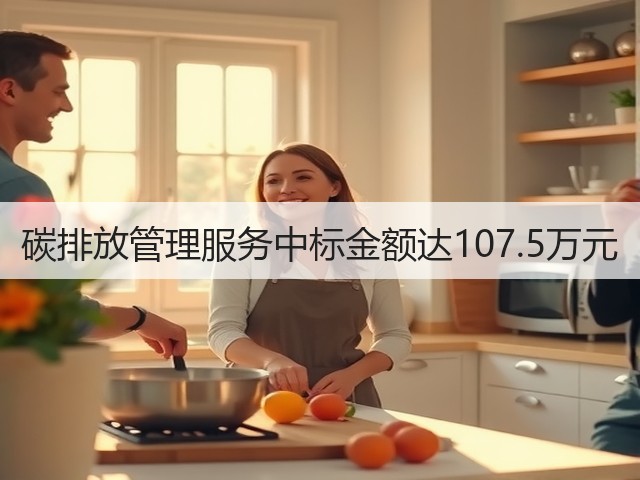 碳排放管理服务中标金额达107.5万元(图1) 碳排放管理服务中标金额达107.5万元(图1)