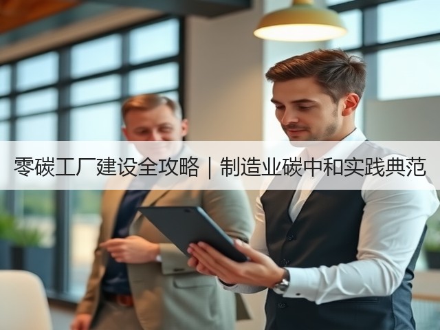 零碳工厂建设全攻略|制造业碳中和实践典范(图3) 零碳工厂建设全攻略|制造业碳中和实践典范(图3)