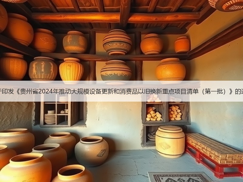 关于印发《贵州省2024年推动大规模设备更新和消费品以旧换新重点项目清单（第一批）》的通知