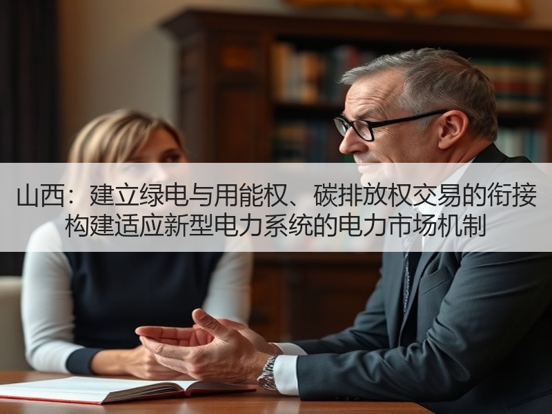 山西：建立绿电与用能权、碳排放权交易的衔接 构建适应新型电力系统的电力市场机制