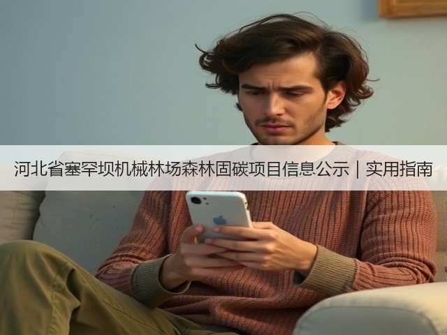 河北省塞罕坝机械林场森林固碳项目信息公示｜实用指南(图2)
