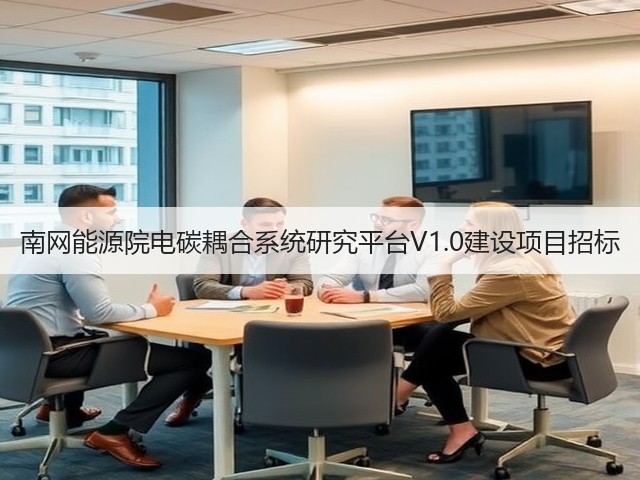 南网能源院电碳耦合系统研究平台V1.0建设项目招标(图1) 南网能源院电碳耦合系统研究平台V1.0建设项目招标(图1)