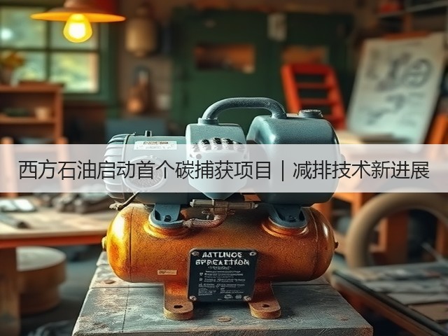 西方石油启动首个碳捕获项目｜减排技术新进展(图1)