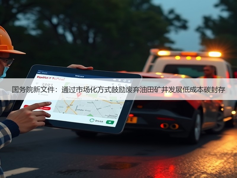 国务院新文件：通过市场化方式鼓励废弃油田矿井发展低成本碳封存