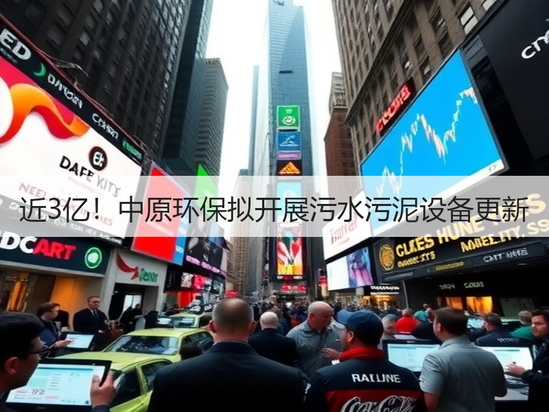 近3亿！中原环保拟开展污水污泥设备更新
