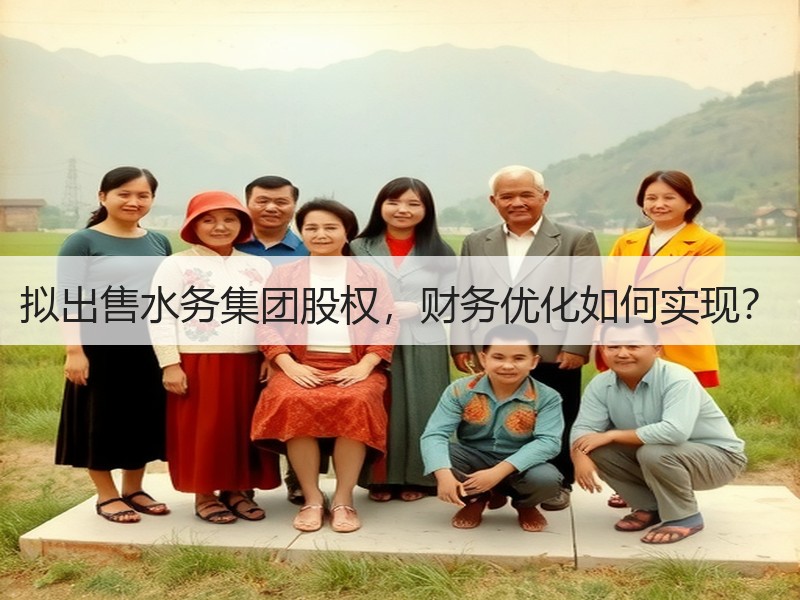 拟出售水务集团股权,财务优化如何实现? 拟出售水务集团股权,财务优化如何实现?