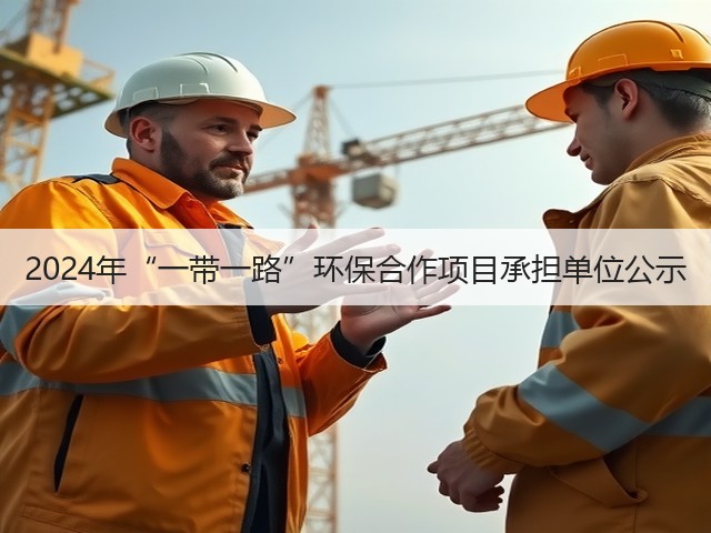 2024年“一带一路”环保合作项目承担单位公示(图3) 2024年“一带一路”环保合作项目承担单位公示(图3)
