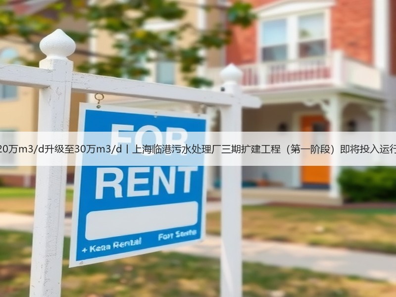 20万m3/d升级至30万m3/d丨上海临港污水处理厂三期扩建工程（第一阶段）即将投入运行