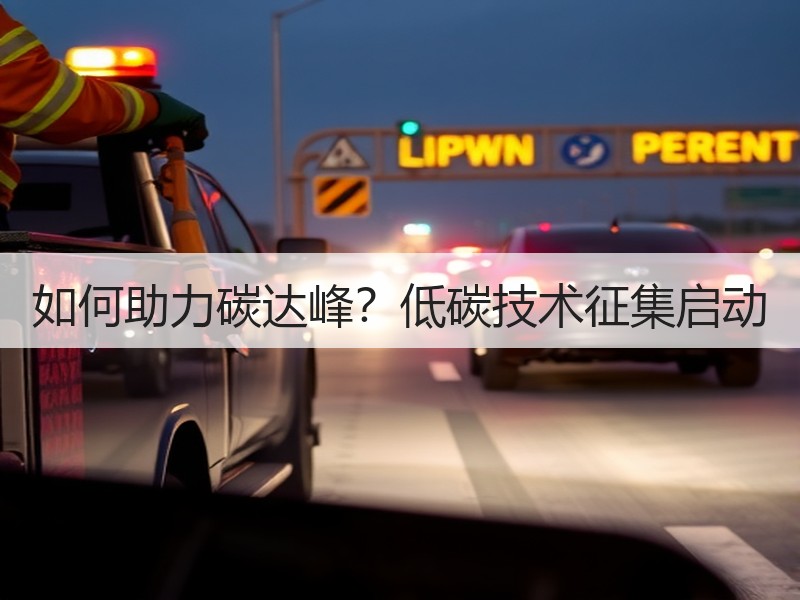 如何助力碳达峰?低碳技术征集启动 如何助力碳达峰?低碳技术征集启动