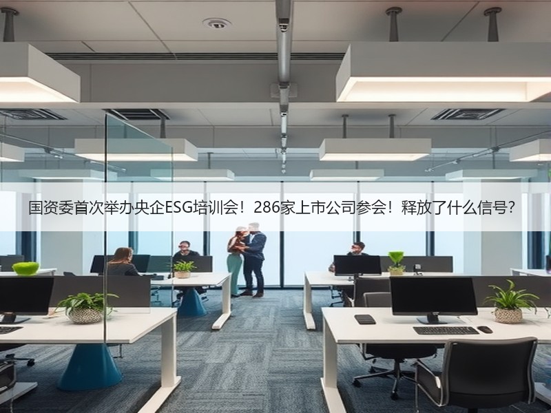 国资委首次举办央企ESG培训会！286家上市公司参会！释放了什么信号？