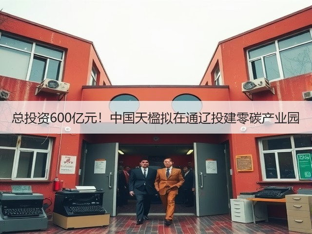 总投资600亿元！中国天楹拟在通辽投建零碳产业园(图1)