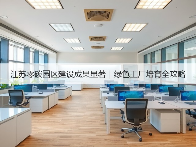 江苏零碳园区建设成果显著|绿色工厂培育全攻略(图2) 江苏零碳园区建设成果显著|绿色工厂培育全攻略(图2)