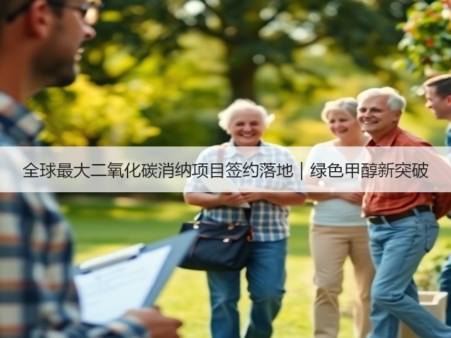 全球最大二氧化碳消纳项目签约落地|绿色甲醇新突破(图1) 全球最大二氧化碳消纳项目签约落地|绿色甲醇新突破(图1)