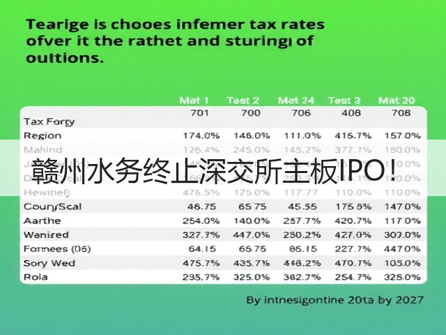 赣州水务终止深交所主板IPO!(图2) 赣州水务终止深交所主板IPO!(图2)