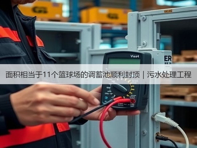 面积相当于11个篮球场的调蓄池顺利封顶|污水处理工程(图2) 面积相当于11个篮球场的调蓄池顺利封顶|污水处理工程(图2)