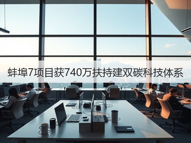蚌埠7项目获740万扶持建双碳科技体系(图1) 蚌埠7项目获740万扶持建双碳科技体系(图1)