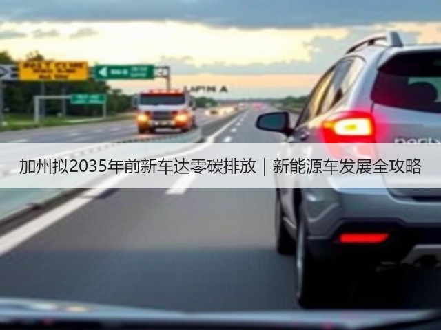 加州拟2035年前新车达零碳排放|新能源车发展全攻略(图2) 加州拟2035年前新车达零碳排放|新能源车发展全攻略(图2)