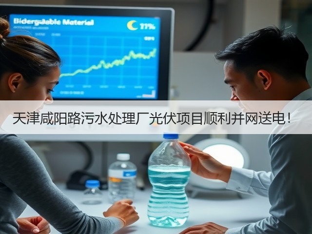 天津咸阳路污水处理厂光伏项目顺利并网送电!(图1) 天津咸阳路污水处理厂光伏项目顺利并网送电!(图1)