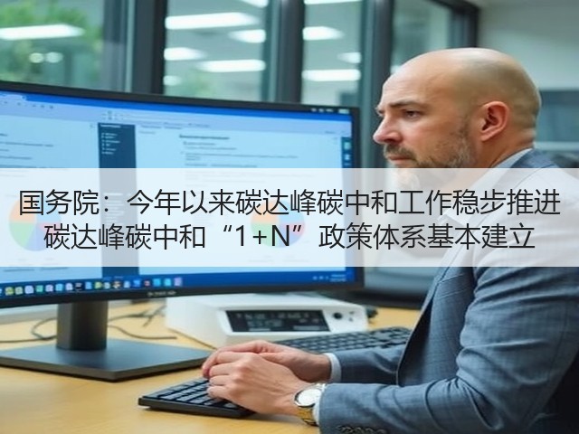 国务院：今年以来碳达峰碳中和工作稳步推进 碳达峰碳中和“1+N”政策体系基本建立(图3)