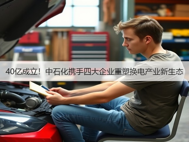 40亿成立！中石化携手四大企业重塑换电产业新生态(图1)