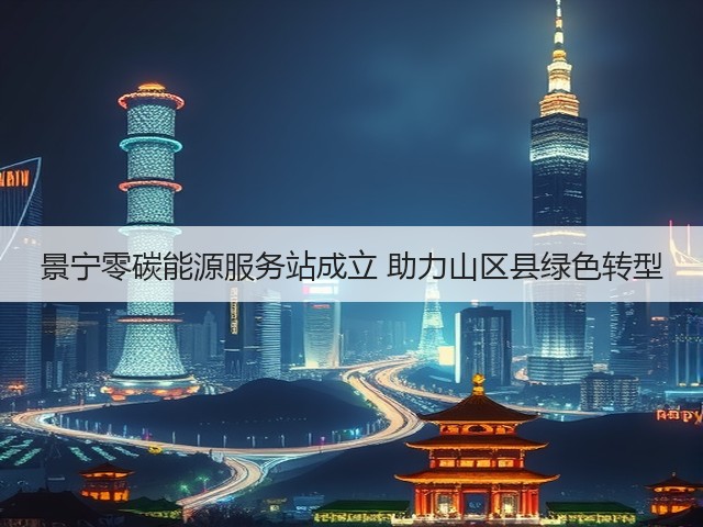 景宁零碳能源服务站成立 助力山区县绿色转型(图3) 景宁零碳能源服务站成立 助力山区县绿色转型(图3)