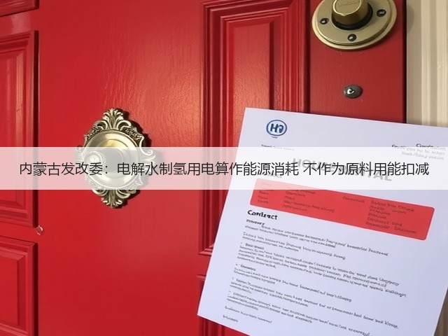 内蒙古发改委:电解水制氢用电算作能源消耗 不作为原料用能扣减(图1) 内蒙古发改委:电解水制氢用电算作能源消耗 不作为原料用能扣减(图1)