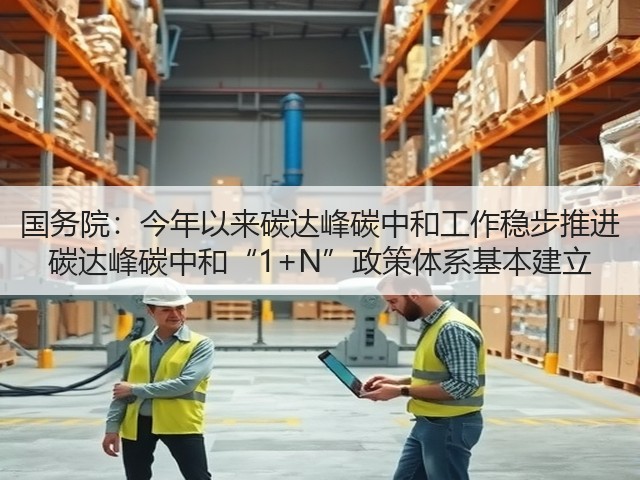 国务院：今年以来碳达峰碳中和工作稳步推进 碳达峰碳中和“1+N”政策体系基本建立(图1)