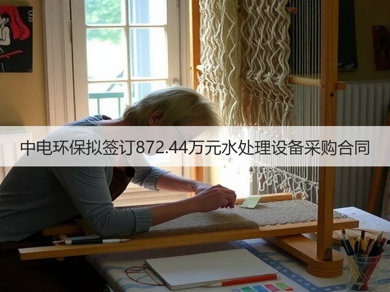 中电环保拟签订872.44万元水处理设备采购合同