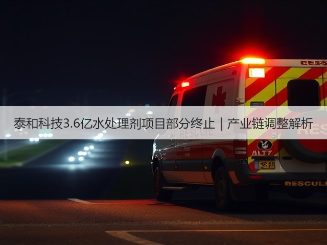 泰和科技3.6亿水处理剂项目部分终止|产业链调整解析(图1) 泰和科技3.6亿水处理剂项目部分终止|产业链调整解析(图1)