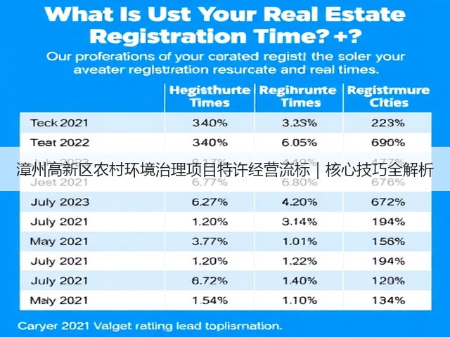 漳州高新区农村环境治理项目特许经营流标|核心技巧全解析(图1) 漳州高新区农村环境治理项目特许经营流标|核心技巧全解析(图1)