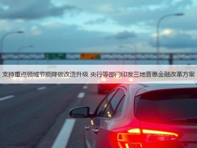 支持重点领域节能降碳改造升级 央行等部门印发三地普惠金融改革方案(图3)