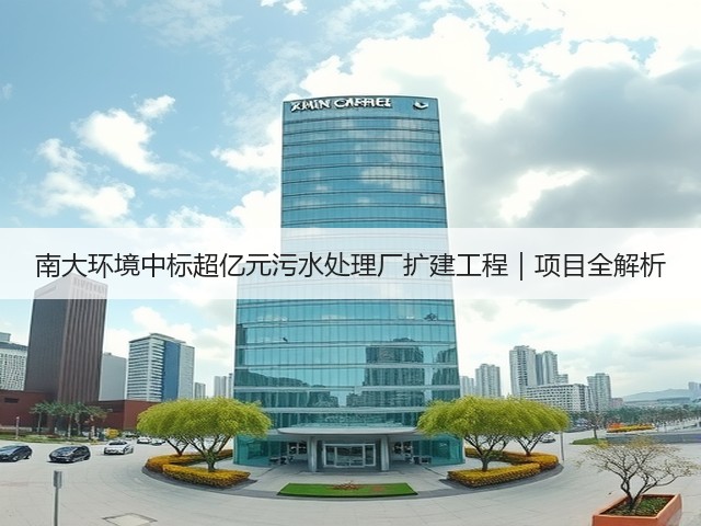 南大环境中标超亿元污水处理厂扩建工程｜项目全解析(图1)