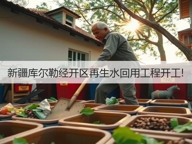 新疆库尔勒经开区再生水回用工程开工!(图1) 新疆库尔勒经开区再生水回用工程开工!(图1)