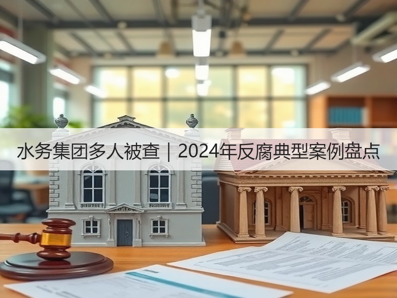 水务集团多人被查｜2024年反腐典型案例盘点