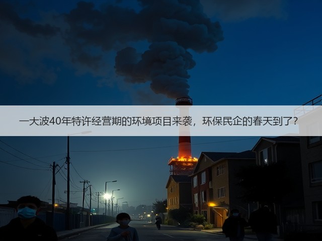 一大波40年特许经营期的环境项目来袭,环保民企的春天到了?(图1) 一大波40年特许经营期的环境项目来袭,环保民企的春天到了?(图1)