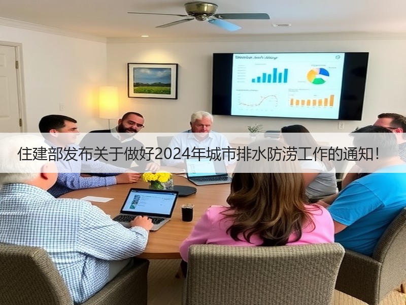 住建部发布关于做好2024年城市排水防涝工作的通知！